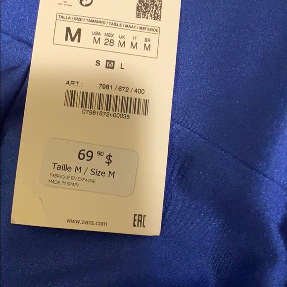 Blue leggings with foot strap - Picture 3 of 3